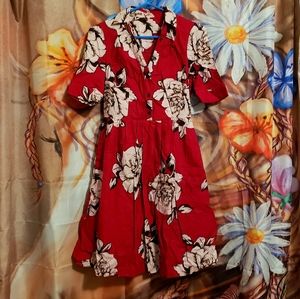 Anthropologie | Maeve Rose Red Dress
